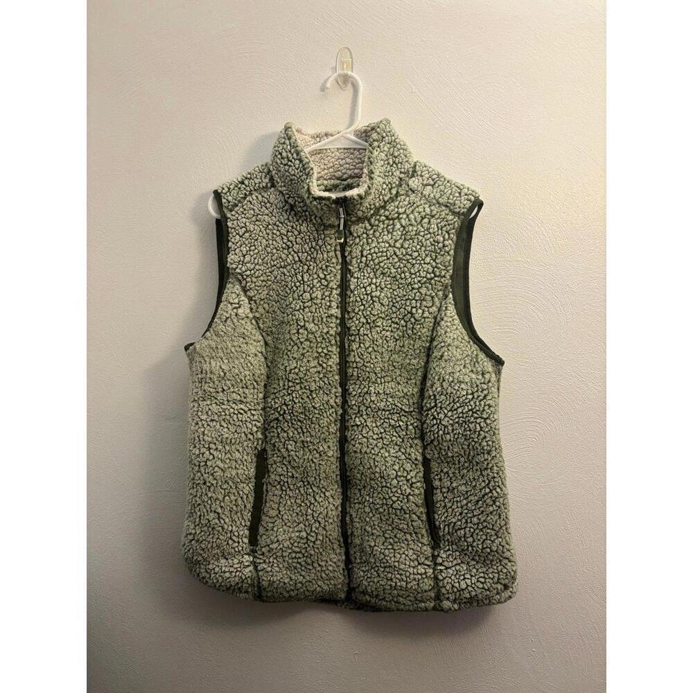 Green Tea Sherpa Vest Size Large